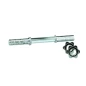 Pesi e Manubri Toorx Manubrio cromato 35 cm - diam. 25 mm con chiusura a vite