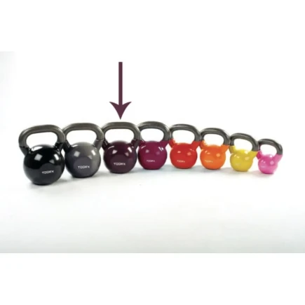 Kettlebell 16 Kg. in vinile bodeaux
