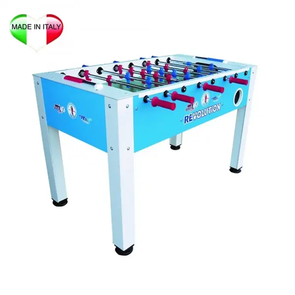 Calciobalilla da interno Roberto Sport Sport Revolution Azzurro aste rientranti