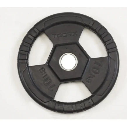 Disco ghisa gommato KG. 10 TRI GRIP      