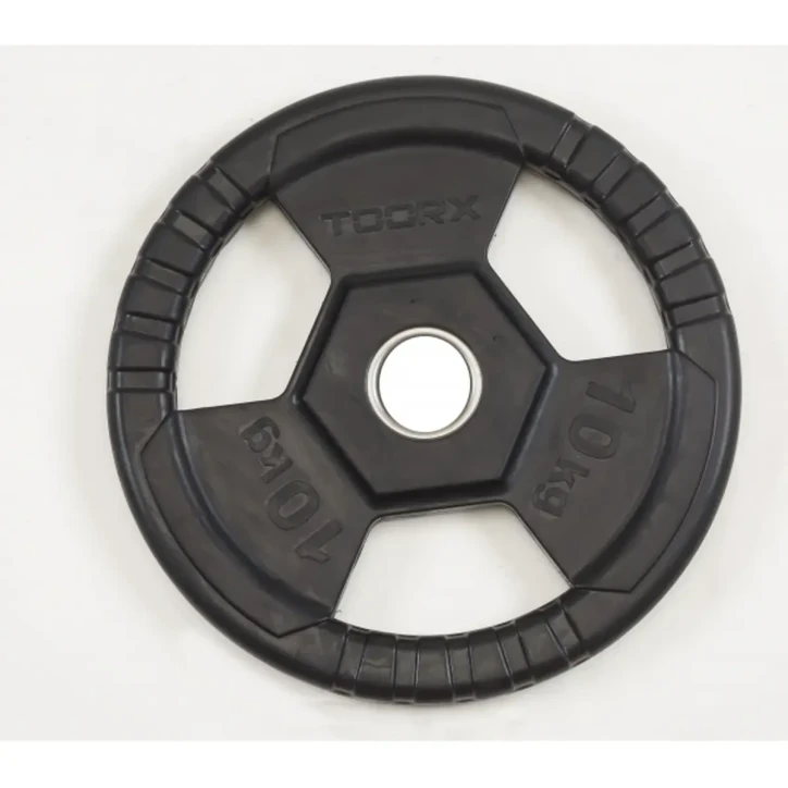 Disco ghisa gommato KG. 10 TRI GRIP      