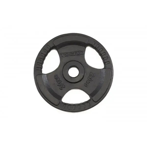 Dischi e Bilancieri Toorx Disco ghisa gommato 20 Kg TRI GRIP Dischi e Bilancieri Toorx Disco ghisa gommato 20 Kg TRI GRIP