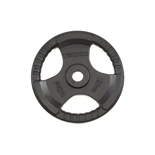 Dischi e Bilancieri Toorx Disco ghisa gommato KG. 25 TRI GRIP Dischi e Bilancieri Toorx Disco ghisa gommato KG. 25 TRI GRIP