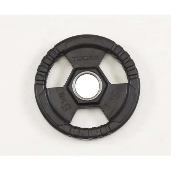 Dischi e Bilancieri Toorx Disco ghisa gommato Kg 5 TRI GRIP Dischi e Bilancieri Toorx Disco ghisa gommato Kg 5 TRI GRIP