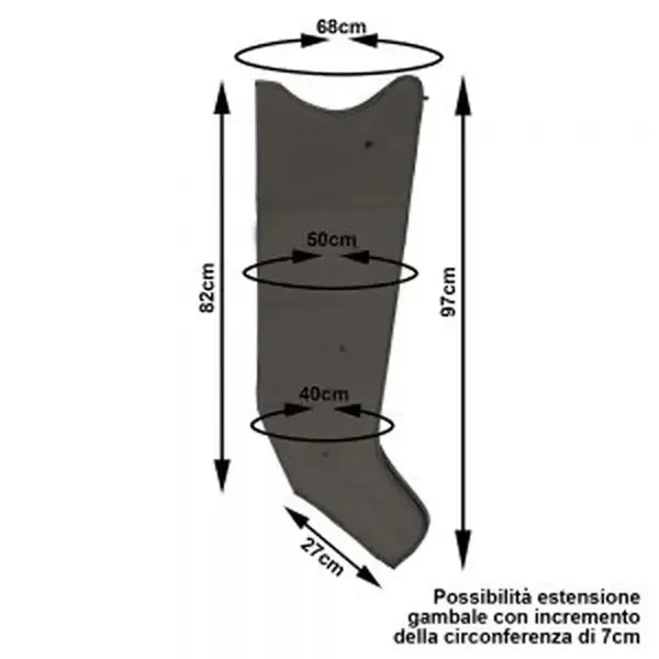 Accessori Pressoterapia Mesis Gambale Standard per Ekò senza connettore