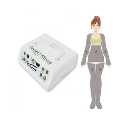 Pressoterapia Mesis Perfect Waves PressoMassage Complete con 2 gambali + Kit Slim Body + 2 Bracciali + borsa per accessori