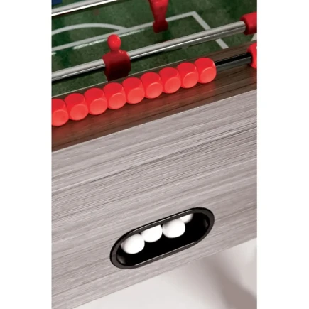 Calciobalilla da interno Garlando F-100 rovere grigio con aste uscenti