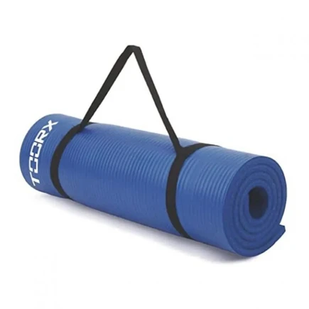 Materassino Fitness blu con maniglia di trasporto