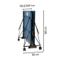 Tavoli da Ping Pong Garlando Progress Outdoor Blu con ruote
