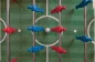 Calciobalilla da interno Garlando F-100 rovere grigio con aste rientranti
