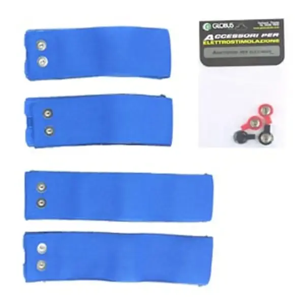 Ricambi Elettrostimolatori Globus Kit 4 fasce elastiche conduttive per cosce