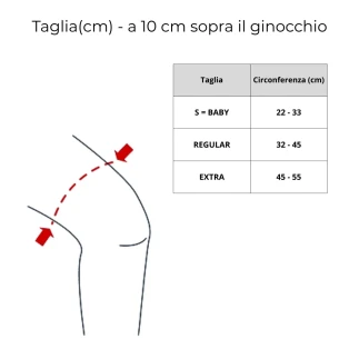 Taglie - Ginocchiera Elastica Regolabile