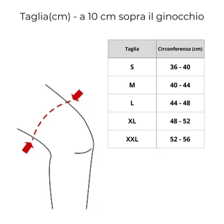 Taglie - Ginocchiera Tubolare con Foro