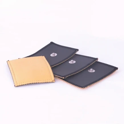 4 elettrodi in daino 80 x 60 mm a bottone