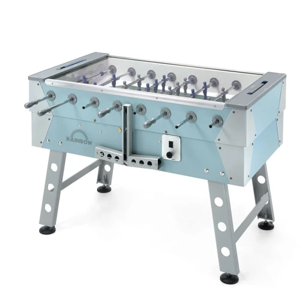 Calciobalilla da esterno FAS RAINBOW CP con copertura in vetro e gettoniera