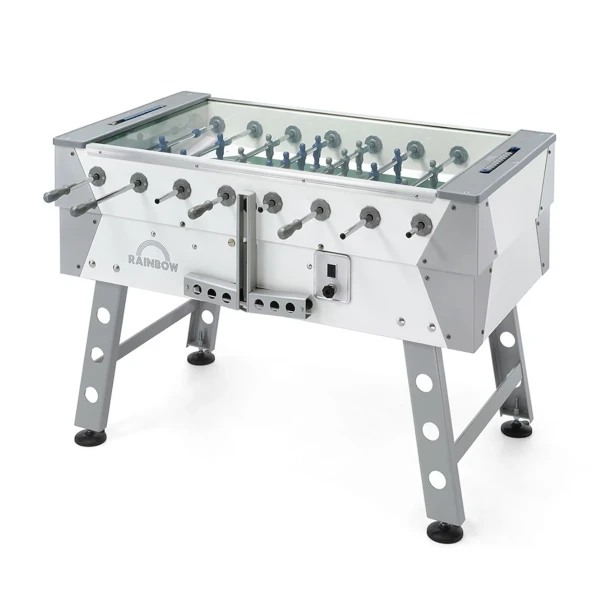 Calciobalilla da esterno FAS RAINBOW CP con copertura in vetro e gettoniera