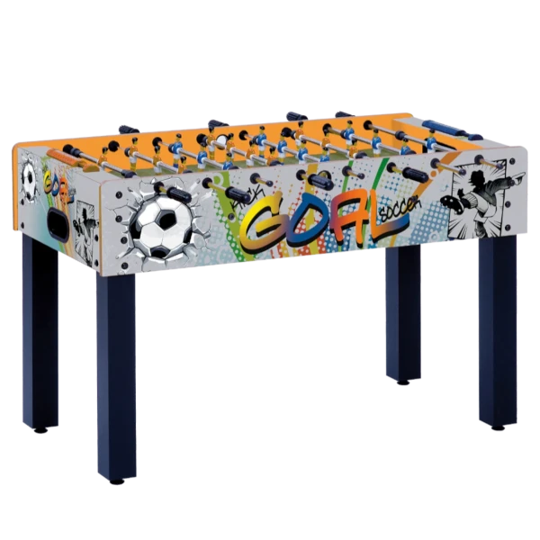 Calciobalilla da interno Garlando F-1 con grafica GOAL con aste telescopiche