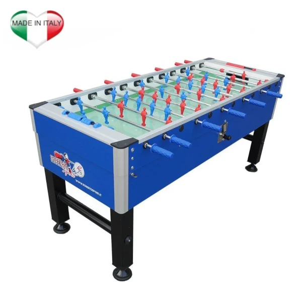 Calciobalilla da interno Roberto Sport Champion Six Blu con gettoniera