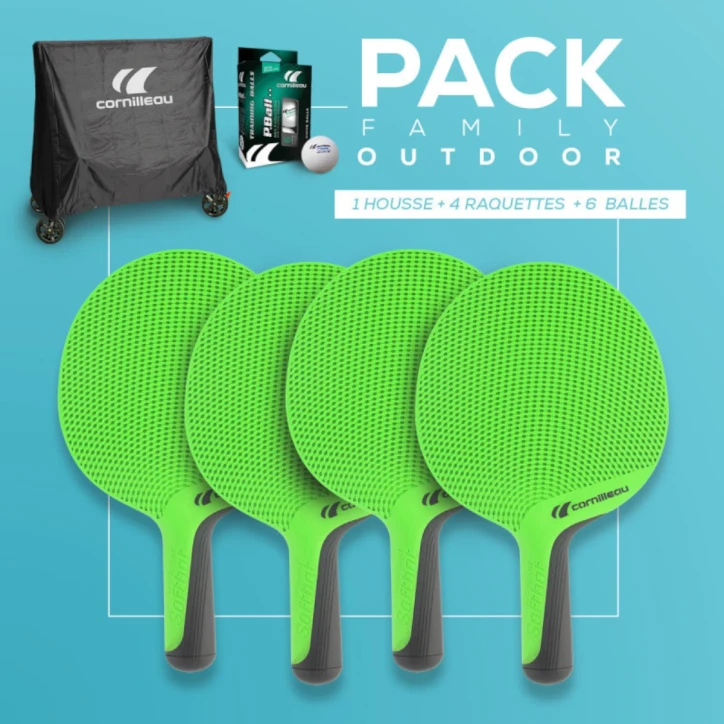 Set FAMILY pack outdoor (copertura Premium+ 4 racchette + 6 palline) Set FAMILY pack outdoor (copertura Premium+ 4 racchette + 6 palline)