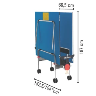 Training Indoor Blu con ruote