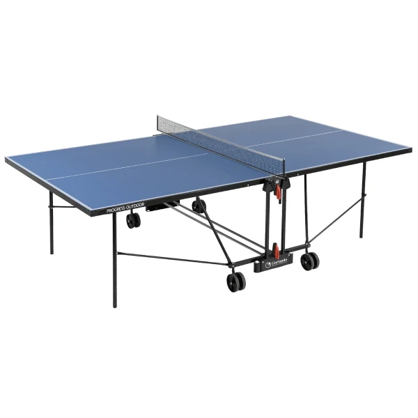 Tavoli da Ping Pong Garlando Progress Outdoor Blu con ruote
