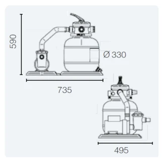 New Plast Filtro a sabbia