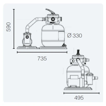 New Plast Filtro a sabbia