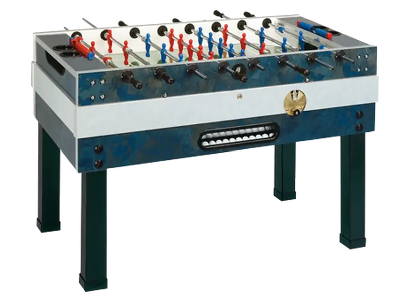 Calciobalilla da interno Garlando Linea Bar New Deluxe con aste rientranti e gettoniera - Omologato N.O.D.