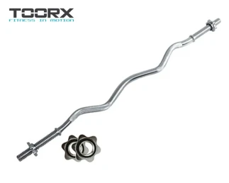 Bilanciere Curl cromato 120 cm chiusura a vite