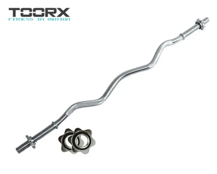 Bilanciere Curl cromato 120 cm chiusura a vite