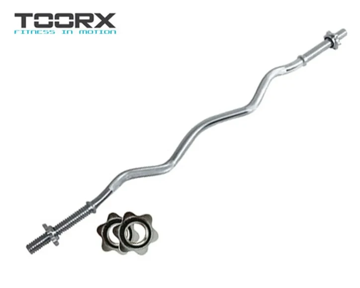 Bilanciere Curl cromato 120 cm chiusura a vite