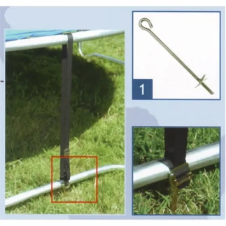 Trampolini da Esterno e Accessori Garlando Kit di Fissaggio a terra