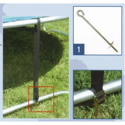 Trampolini da Esterno e Accessori Garlando Kit di Fissaggio a terra