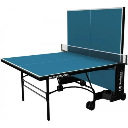 Tavoli da Ping Pong Garlando Master Indoor blu con ruote
