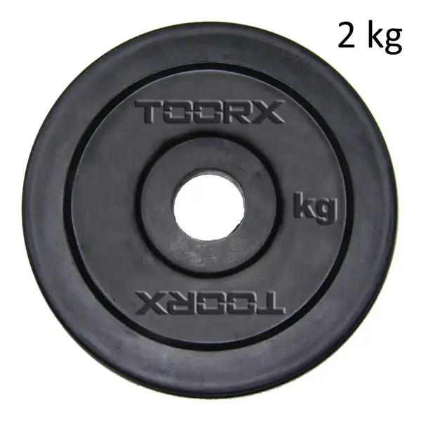 Dischi e Bilancieri Toorx Disco in Ghisa gommato 2 Kg Dischi e Bilancieri Toorx Disco in Ghisa gommato 2 Kg