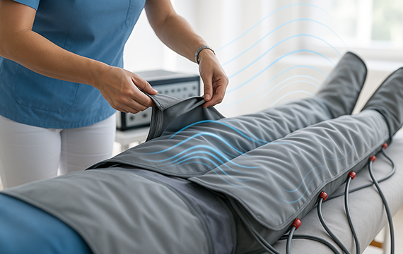 pressoterapia applicazione