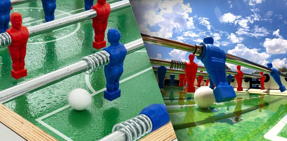 Calcio balilla da esterno: come scegliere un biliardino resistente