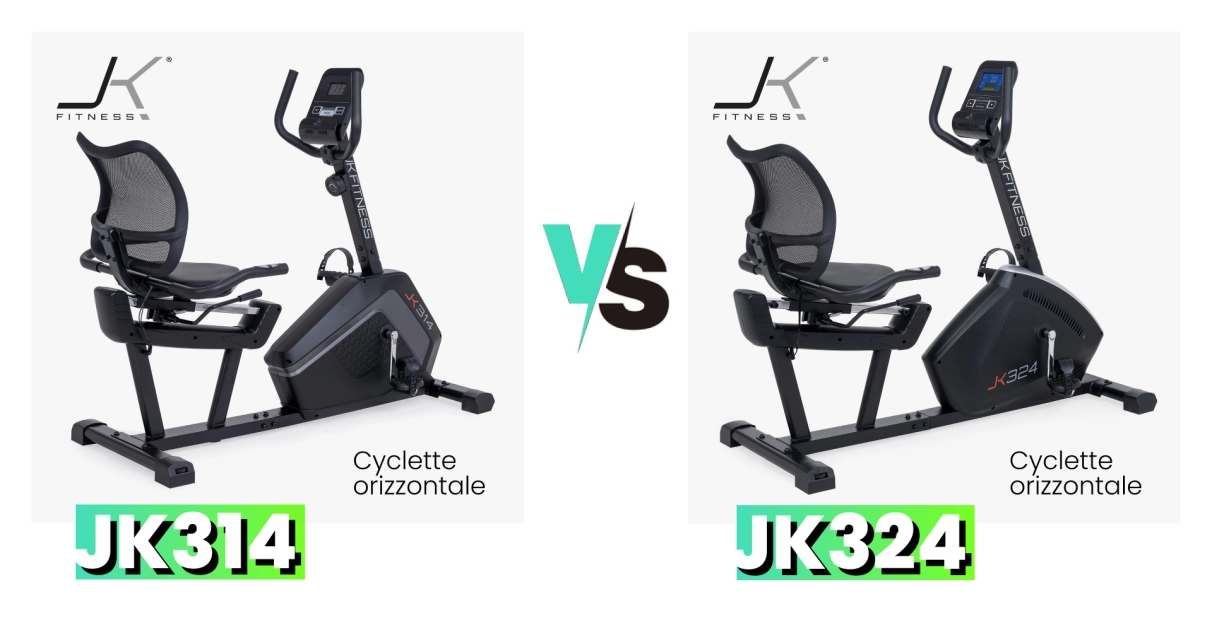 Cyclette recumbent a confronto:JK Fitness JK314 vs JK324